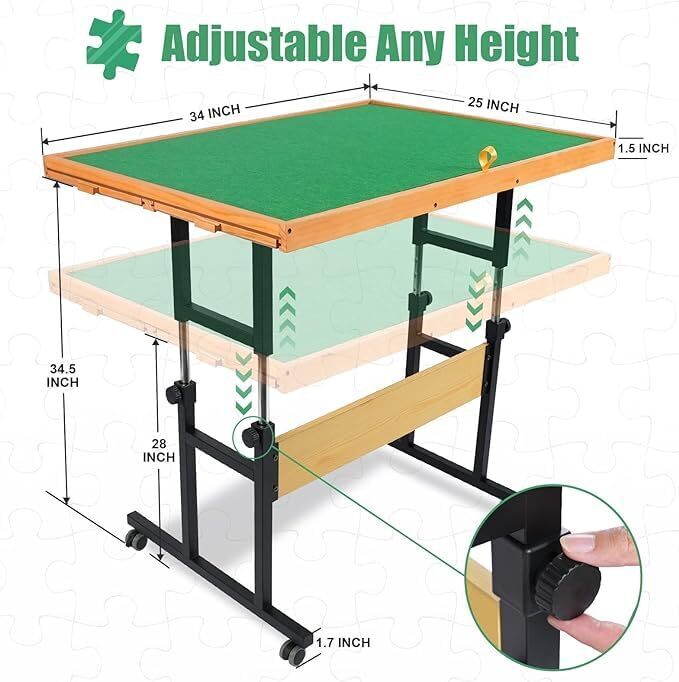 🏃‍LAST DAY FOR CLEARANCE💝  Jigsaw Puzzle Table with Legs🔥